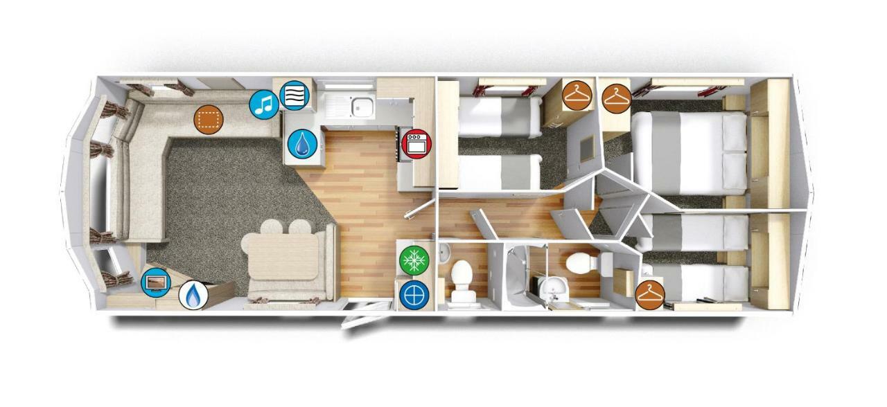 Newquay Bay Porth Caravan Hotel ภายนอก รูปภาพ